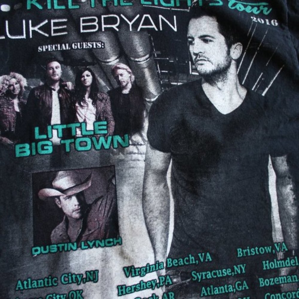 Luke Bryan Kill The Lights Tour T-Shirt - Picture 6 of 6